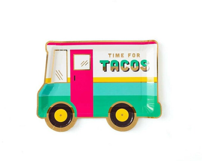 Taco truck plate,Taco party,Fiesta paper plates,fiesta,Taco tuesday,Final fiesta,Taco Bar,Fiesta plates,Fiesta,Final fiesta bachelorett,