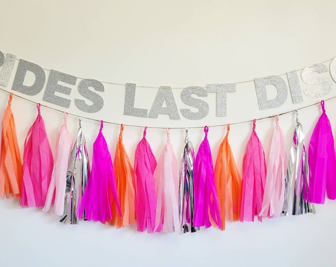 Brides last disco,Brides last disco banner,70's bachelorette,groovy bachelorette,let's go girls,retro bachelorette,disco bachelorette,disco