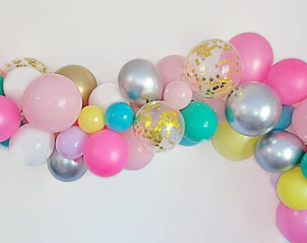 Balloon garland,D.I.Y Balloon Garland,Bachelorette balloon garland,Bachelorette ideas,neon party,90's Bachelorette,Best weekend ever