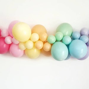 Pastel rainbow balloon Garland, rainbow balloon Garland, Pastel balloon Garland,pastel rainbow party,Rainbow party decorations,rainbow decor