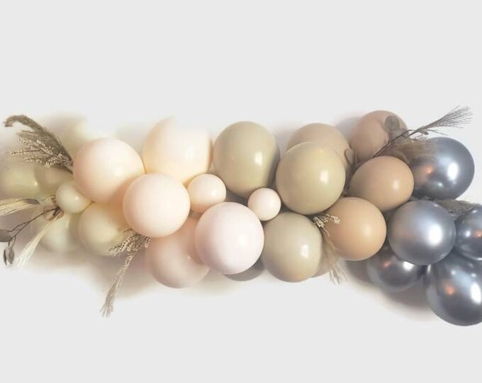 Beige Balloon Garland,DIY Balloon Garland kit,Nude balloon Garland,Double cream,boho  balloon Garland,boho wedding bridal shower,matte beige