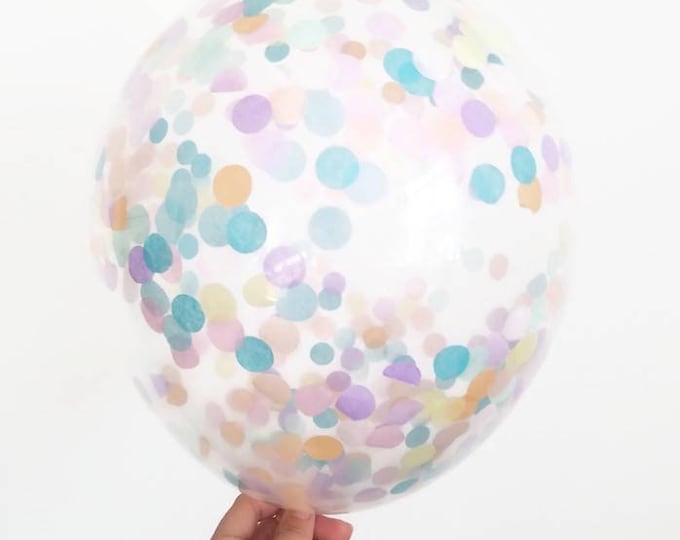 Confetti balloon,custom confetti balloons,pastel confetti balloons,rainbow confetti balloon,birthday confetti balloons,unicorn party decor