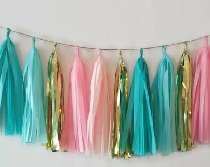 Tassel Garland,Pink tassel garland,blue garland,Baby shower banner,garland,gender reveal,baby shower decoration,gender reveal decoration