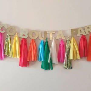 Taco bout a party!fiesta party,taco party,fiesta garland,tassel garland, Cinco de Mayo,taco party decoration,custom banner,taco Tuesday