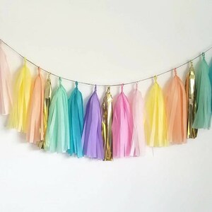 Unicorn birthday banner,Unicorn tassel Garland,Rainbow garland,tassel garland,Pastel garland.unicorn party,Unicorn birthday party