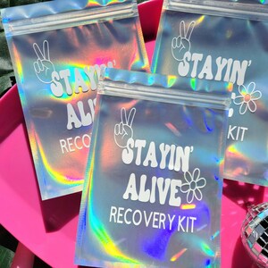 Hangover kit,Recovery kit,Bachelorette party favor,Bachelorette hangover kit,Bachelorette party ideas,Staying alive recovery kit,hangover