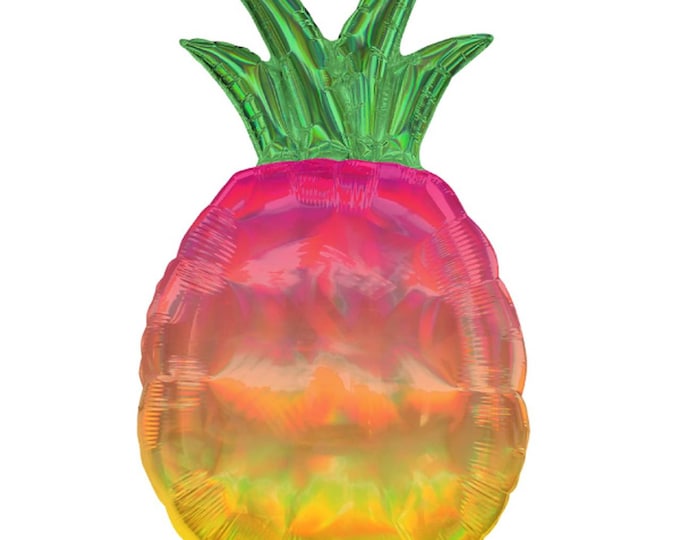 Pineapple balloon,rainbow pineapple balloon,holographic pineapple balloon,tropical balloon,pineapple party, pineapple birthday,pineapple