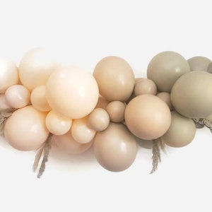 Beige Balloon Garland,DIY Balloon Garland kit,Nude balloon Garland,Double cream,boho  balloon Garland,boho wedding bridal shower,boho