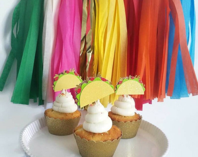 Taco cupcake topper,taco cupcake pick,taco party,taco Tuesday,taco bout a party,taco bout love,taco bout a baby, fiesta cupcakes,fiest