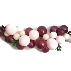 Balloon Garland,DIY balloon Garland kit,Burgandy balloon Garland,Pink and  burgundy balloon Garland,maroon balloon,bridal shower balloon