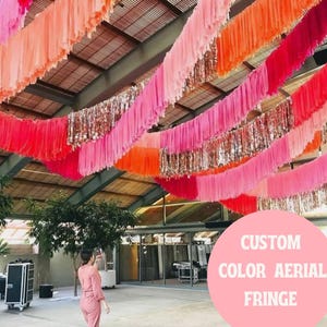 CUSTOM Ceiling Aerials,Ceiling Installation,Ceiling Fringe,Ceiling Streamers,fringe aerials,custom fringe,dance floor aerials,party,wedding