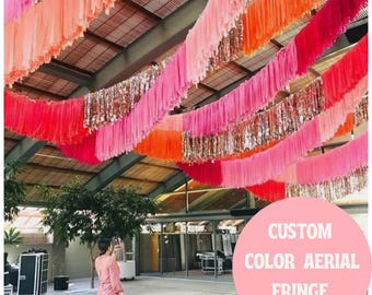 CUSTOM Ceiling Aerials,Ceiling Installation,Ceiling Fringe,Ceiling Streamers,fringe aerials,custom fringe,dance floor aerials,party,wedding