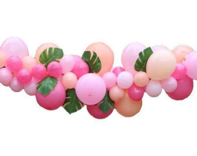Pink Balloon Garland,blush balloon Garland,Custom balloon Garland,Pink DIY balloon Garland,DIY balloon Garland,flamingo party garland, pink