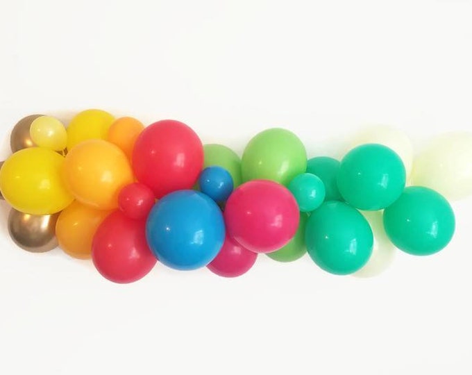 Rainbow balloon Garland,fiesta balloon Garland, rainbow balloon Garland kit,DIY fiesta balloon Garland,fiesta decorations,rainbow party