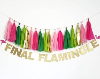 Laatste vlammende banner, vlammende slinger, flamingo Bachelorette, flamingo Bachelorette decoraties, flamingo banner, laatste vlammende