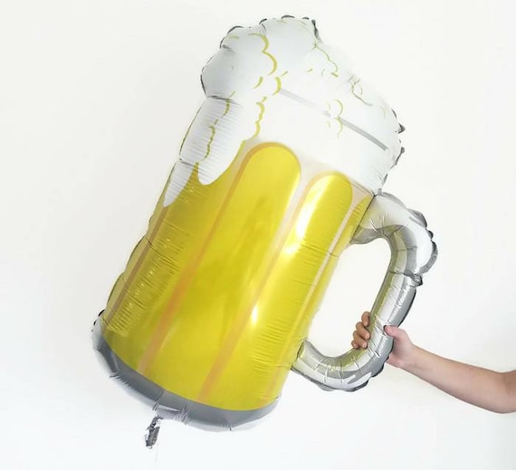 Beer balloon,beer mug balloon,giant beer balloon,bachelor party,21st birthday,father's day,Mans party,cheers,beer,frosty mug,beer lover, Il_570xn