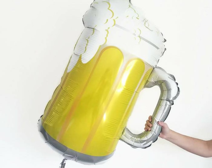 Beer balloon,beer mug  balloon,giant beer balloon,bachelor party,21st birthday,father's day,Mans party,cheers,beer,frosty mug,beer lover,