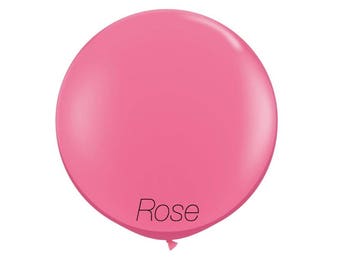 36 inch Rose jumbo balloon, giant party balloon,wedding balloon,Rose balloon,blush balloon,Baby shower decoration,Pink balloon,shower decor