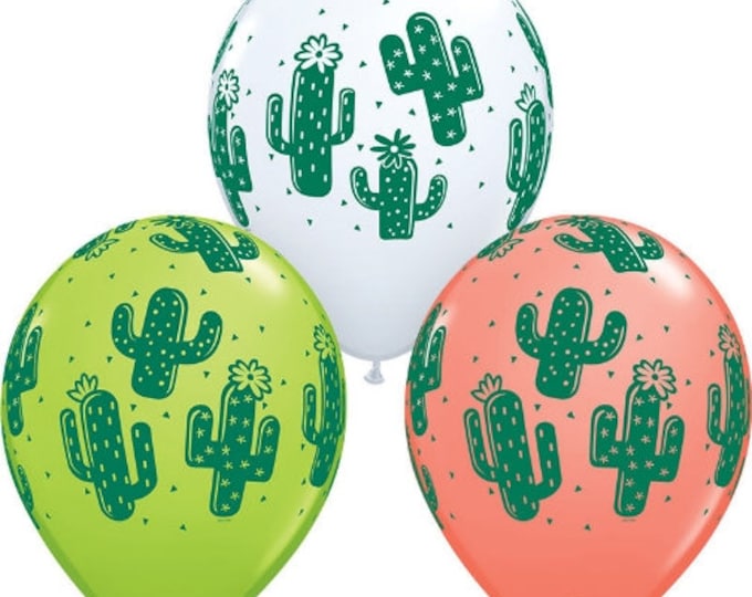Cactus balloon bouquet,cactus latex balloons,11 inch cactus balloons,cactus balloon,fiesta balloons,fiesta party decorations, final fiesta