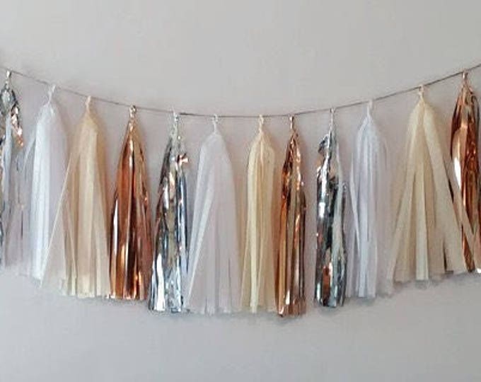 Tassel Garland,gold tassel garland,silver garland,rose gold garland,Baby shower,wedding garland,bridal shower decoration,garland,wedding