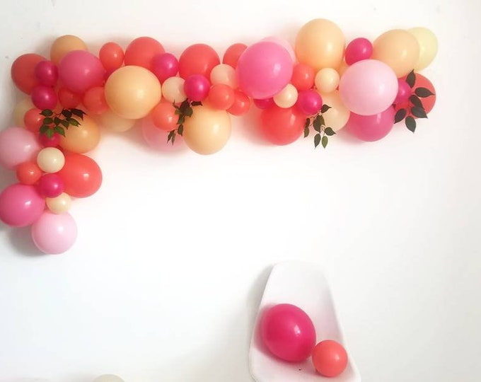 Balloon Garland,DIY balloon Garland kit,pink balloon Garland,Complete balloon Garland kit.Confetti balloon Garland,blush balloon garland