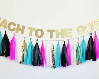 Bach alla festa degli anni '90,Nubilato degli anni '90,Bach allo stendardo degli anni '90,Addio al nubilato degli anni '90,Decorazione dell'addio al nubilato degli anni '90,Festa degli anni '90