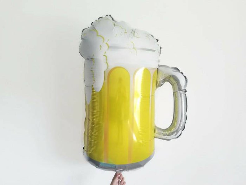Beer Balloonbeer Mug Balloongiant Beer Balloonbachelor Etsy