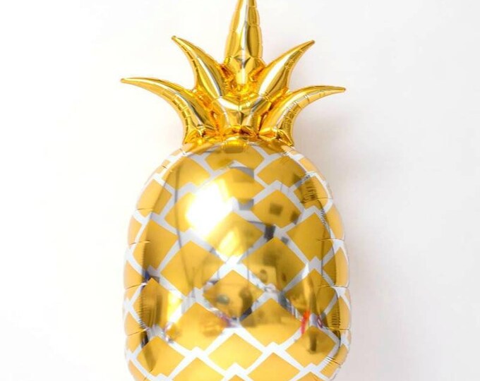 Pineapple balloon,Gold pineapple balloon,Golden  pineapple balloon,tropical balloon,pineapple party, tropical party,pineapple decorations,