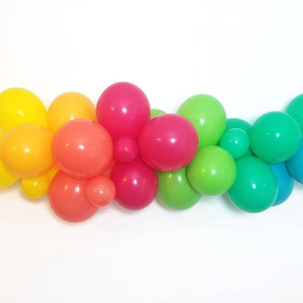 Rainbow Balloons Etsy