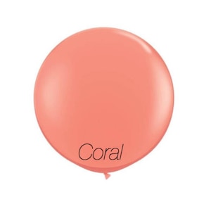 36 inch Coral jumbo balloon,giant party balloon,wedding balloon,Coral balloon,jumbo balloon,baby shower decoration,Coral,Globes