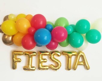 Fiesta balloon Garland,DIY balloon Garland,fiesta Garland,first fiesta,final fiesta, fiesta party,fiesta decorations, Bachelorette decor