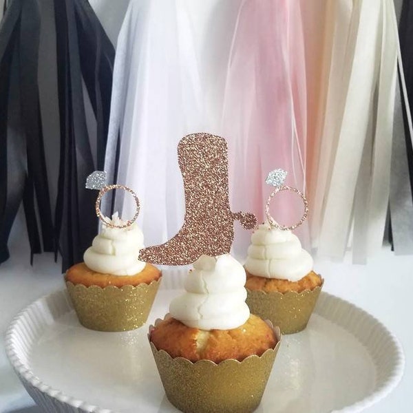 Western cupcake topper,cowboy boots cupcake topper,cowgirl boots cupcake picks,Nash bash,Nashville bacheloretteNashelorette,country bride