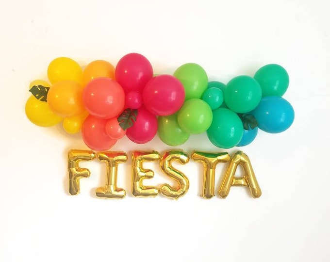 Fiesta balloon Garland,DIY balloon Garland,fiesta Garland,first fiesta,final fiesta, fiesta party,fiesta decorations, Bachelorette decor