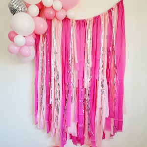 Fringe backdrop,streamer backdrop, Bachelorette party backdrop,birthday party backdrop,pink backdrop,Bachelorette,Bachelorette party ideas