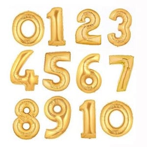 Giant 40&quot;inch Rose Gold Mylar Balloon,Jumbo party balloon,Foil number Balloon,Birthday Balloon, Jumbo number balloon, Giant number balloon
