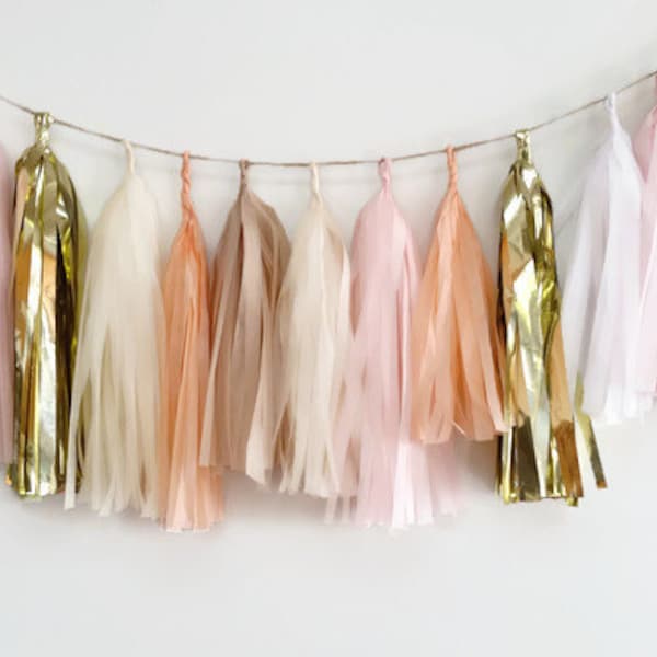 Tassel Garland, Champagne fringe,gold champagne tassel,wedding tassel garland, engagement party garland, baby shower, party decoration