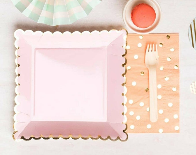 Pink paper plates,blush paper plates, Bridal shower plates,bachelorette plates,bridal shower ideas,bachelorette ideas,hen party,hen party