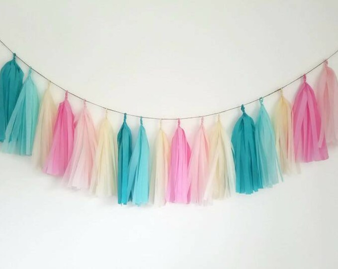 Tassel Garland,Pink tassel garland,blue garland,Baby shower banner,garland,gender reveal,baby shower decoration,gender reveal decoration