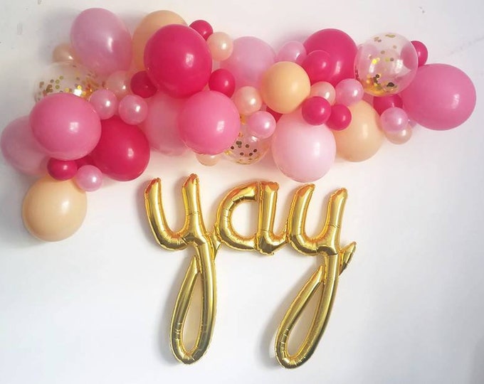 Balloon Garland,DIY balloon Garland kit,Custom balloon kit,Choose your length balloon Garland,pink balloon garland kit,pink balloon garland