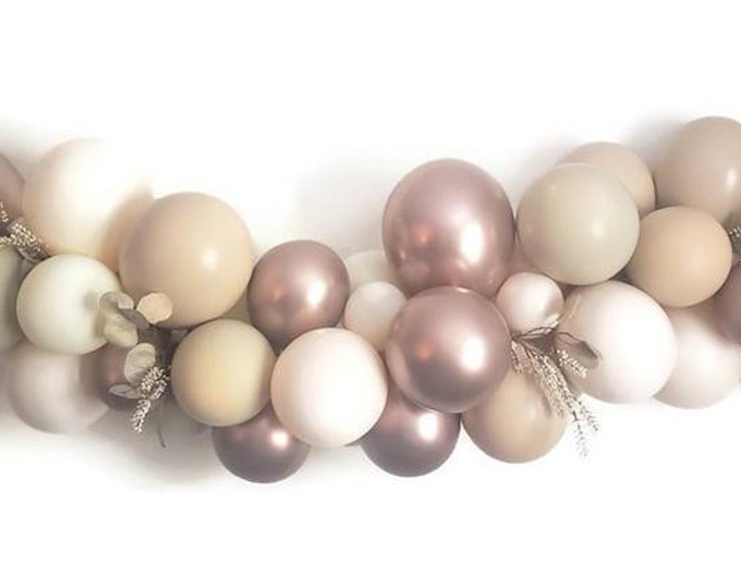 Nude Balloon Garland,DIY balloon Garland kit,Beige balloon Garland,Double cream,boho  balloon Garland,boho balloon arch,bridal shower decor