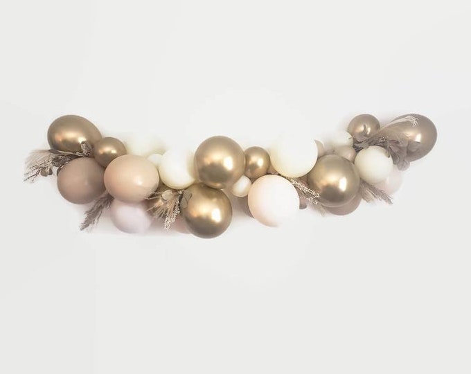 Beige Balloon Garland,DIY Balloon Garland kit,Nude balloon Garland,Double cream,boho  balloon Garland,boho wedding bridal shower, gold beige
