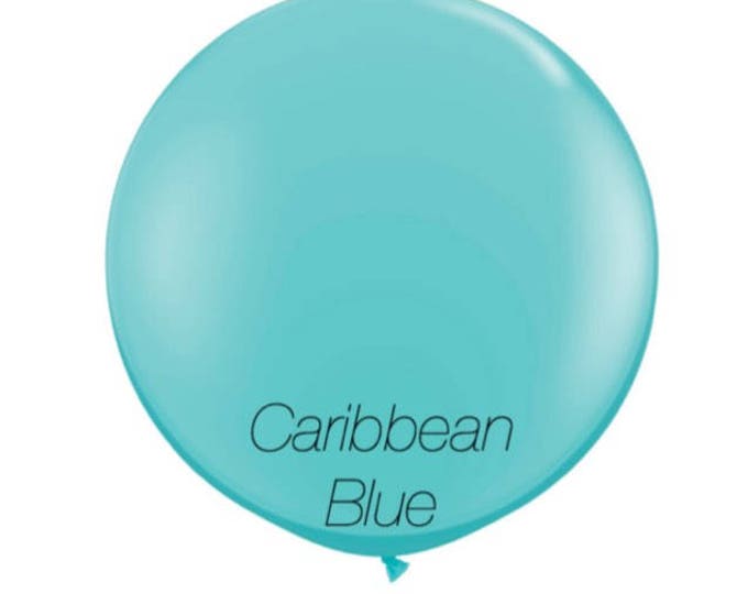 36 inch Caribbean blue jumbo balloon,giant party balloon,wedding balloon,Teal balloon,Birthday balloon,baby shower decoration,Globes