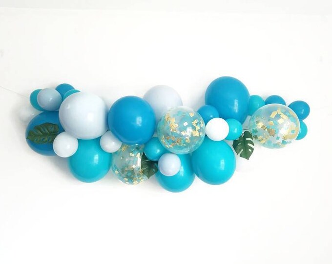 Balloon Garland,DIY balloon Garland kit,blue balloon Garland,Complete balloon Garland kit.DIY balloon Garland,blue balloons,birthday decor