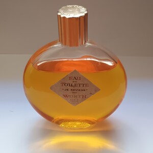 Eau de toilette vintage jereviens Worth Paris type de flacon 125 ml 4,1/2 fl oz splash