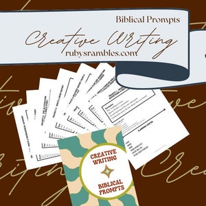 Creative Writing Prompts - Bible Theme - Homeschool Resource - Elementary Grades - Creative Writing Projects
