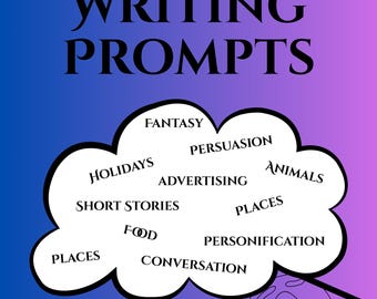 Creative Writing Prompts for Grades 4-8 - Homeschool Curriculum - PDF Printable