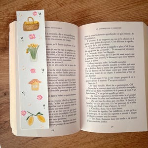 Handmade watercolor bookmark