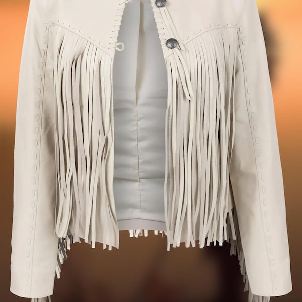 Handmade Suede Fringe Western Jacket: Women's Cowgirl Rodeo Style