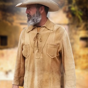 Men's Fringe Suede Leather Jacket – Western Cowboy Style – Vintage Rodeo Coat – Boho Festival Outfit – Men Brown Jacket – Gift for Him