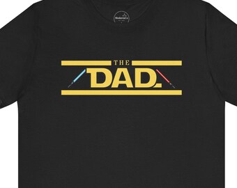 Zabawna koszulka dla taty, wzór Gwiezdnych Wojen, czarna koszulka z krótkim rękawem